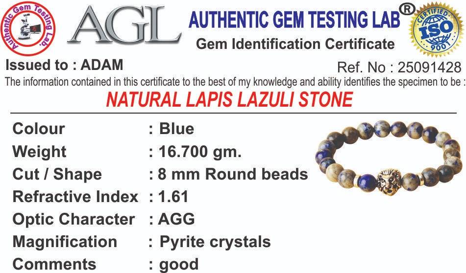 Wisdom Lapis Lazuli Natural Stone Panther Bracelet : BD-203