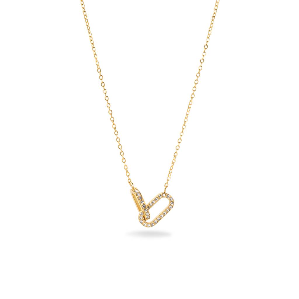 Illuminated Link Lock Necklace For Women - Waterproof & Anti-Tarnish : NK0514