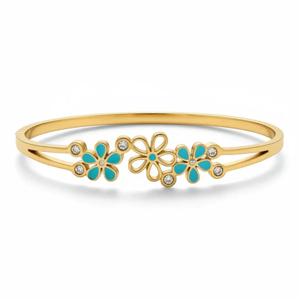 Blossom Sky Enamel Bangle : PST149