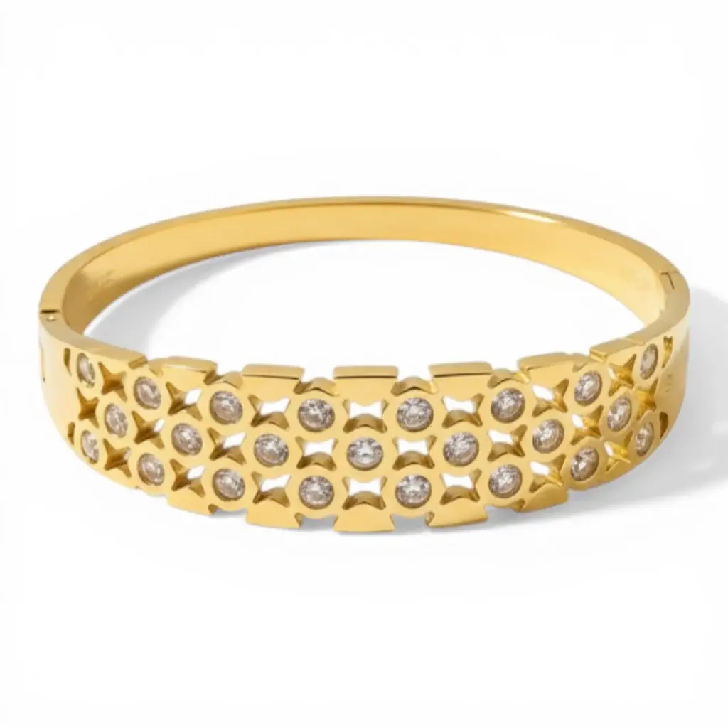 Flora Petite Cluster Bangle : PST054