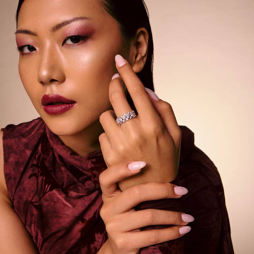 Plated Casual Wear Trendy Zircon Finger Ring - 464132 : 464133
