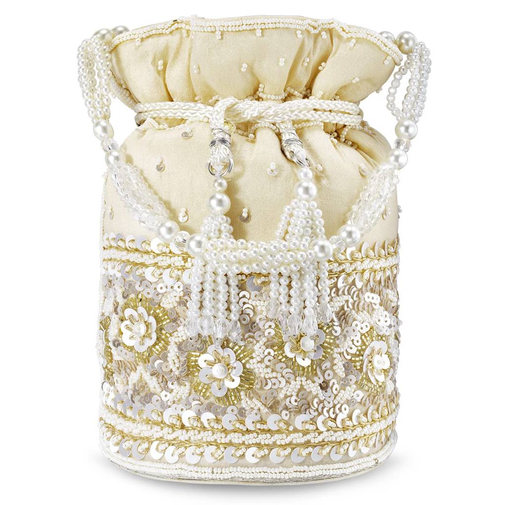 Potli Bags For Women Evening Bag Clutch Ethnic Bride Purse With Drawstring(P46G) : P46G