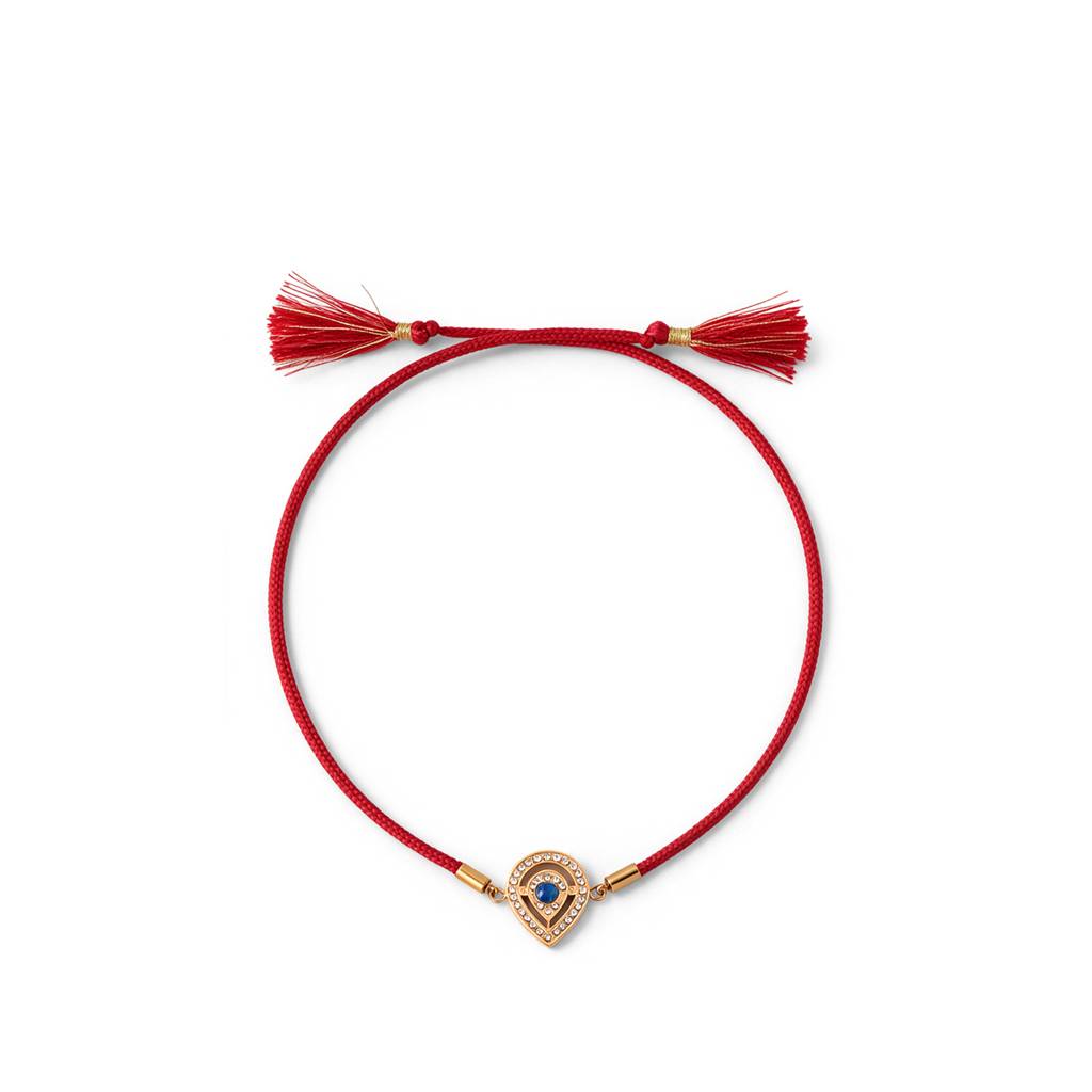 Blessed Crystal Paisley Rakhi For Men - Waterproof & Anti-Tarnish : RK0050