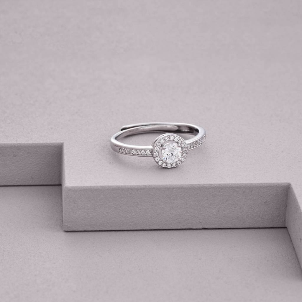 Plated Casual Wear Trendy Zircon Finger Ring - 474246 : 474247