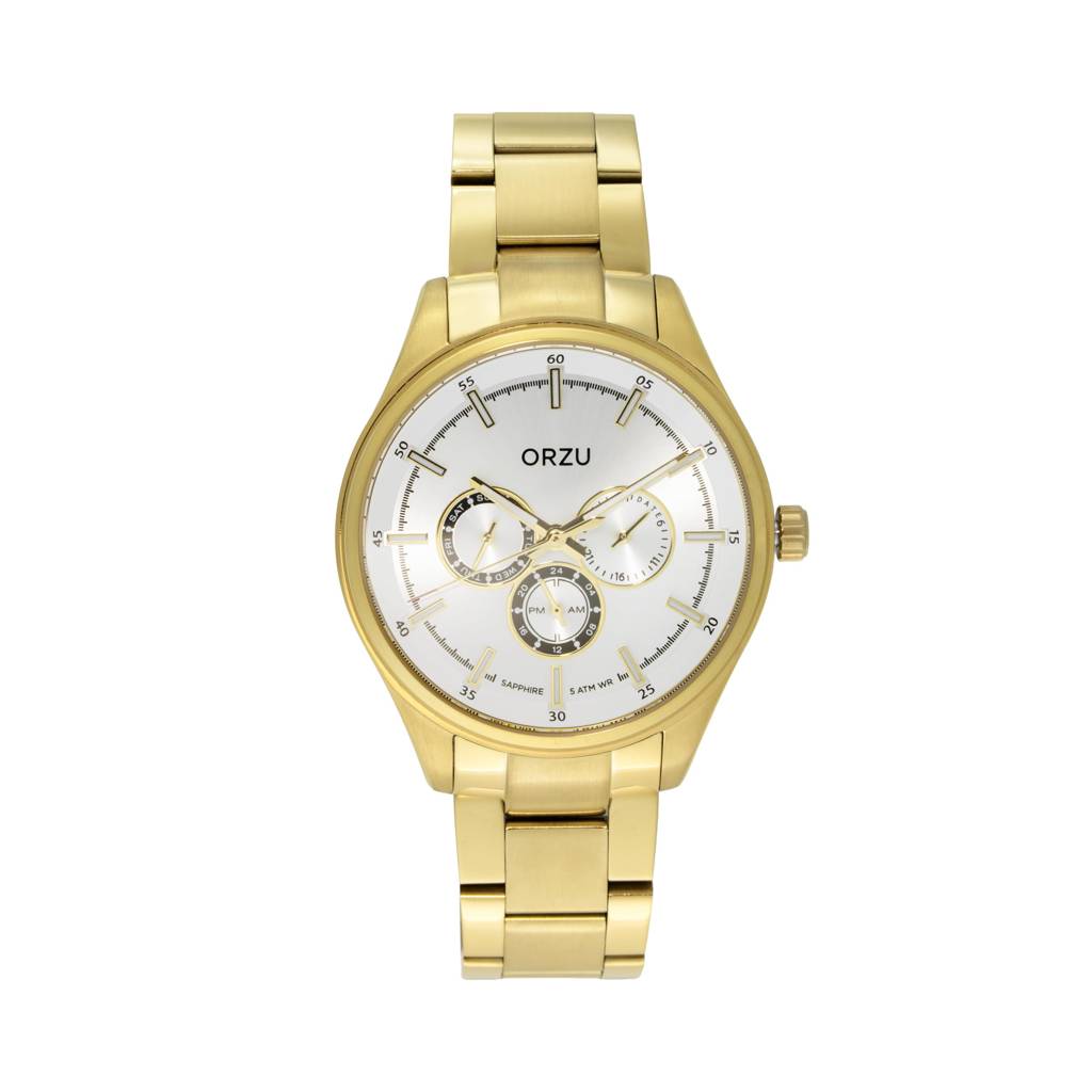 Multifunction Dial Men'S Watch - Mm40051 | Stainless Steel Case & Solid Band | Sapphire Glass | Band Watch For Men : MM40052