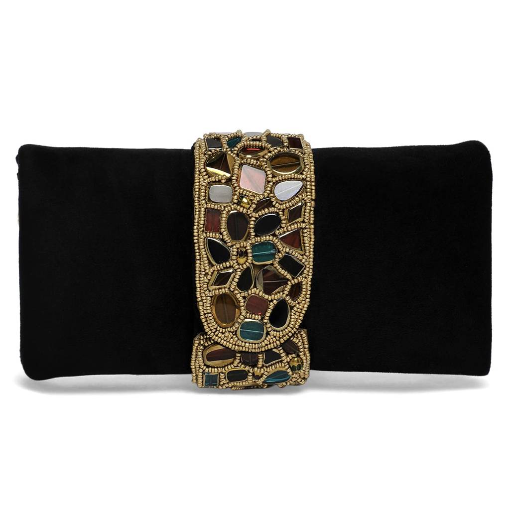 Clutch Purses For Women Handmade Evening Sling Handbag Stylish Bridal Fashion Clutch Bag For Girls (C118Bl) : C118BL