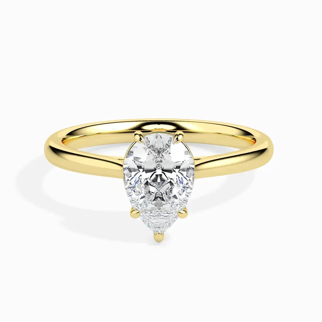 1 Carat Pear Solitaire Ring : 14kRoseZNR99F10