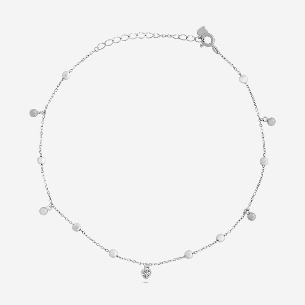 Pearl - Office Wear Silver Payal - 466109 : 466110