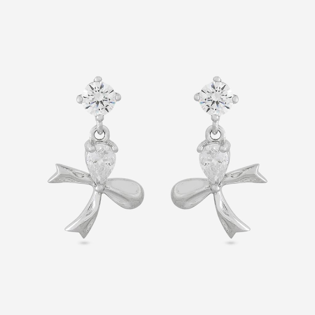 Office Wear Silver Earring - 465553 : 465554