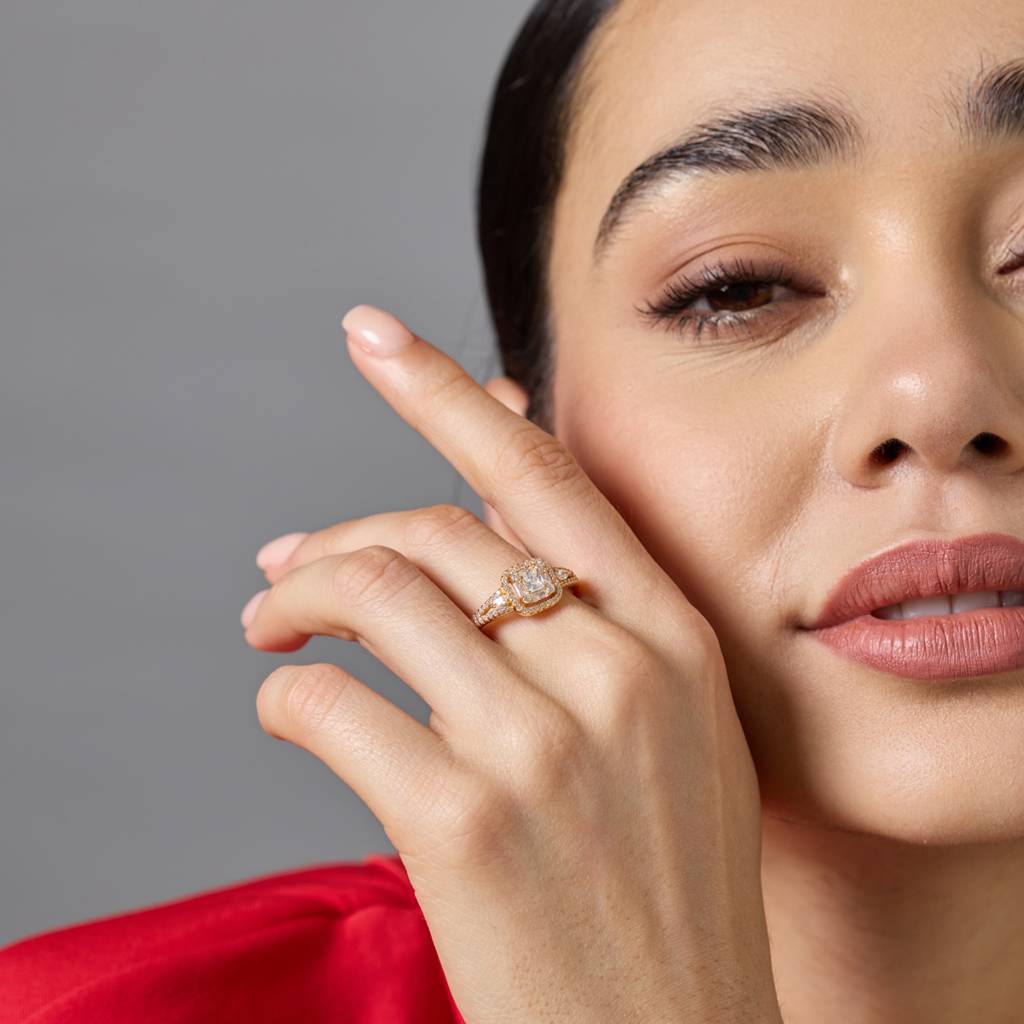 White - Plated Office Wear Silver Finger Ring - 453179 : 453179