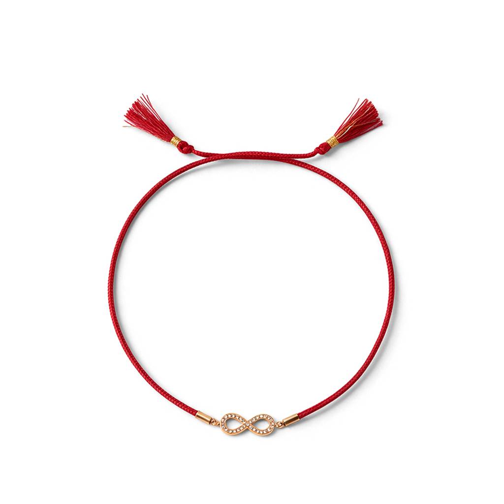 Eternal Crystal Infinity Rakhi For Men - Waterproof & Anti-Tarnish : RK0049