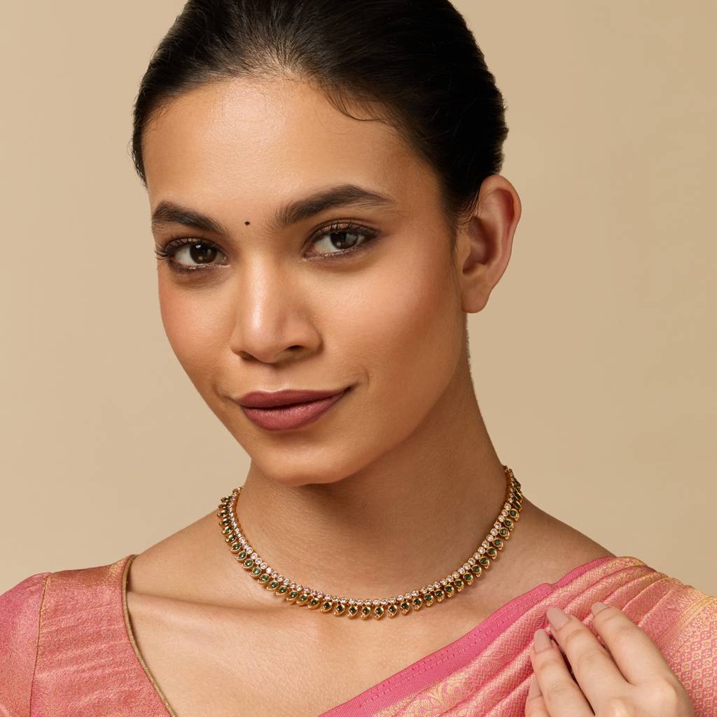 Green Gold - Plated Bridesmaid Antique Necklace - 453931 : 453931