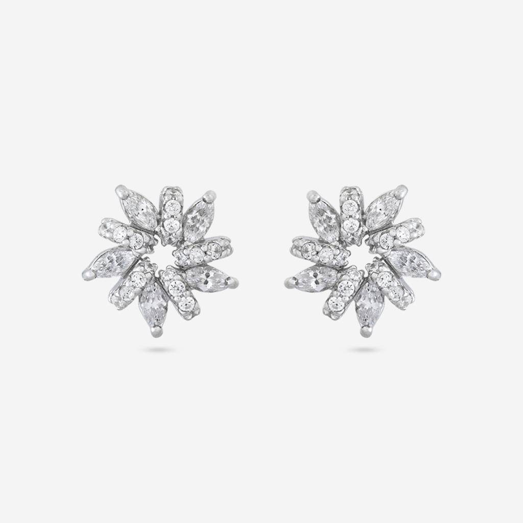 Office Wear Silver Earring - 465637 : 465638