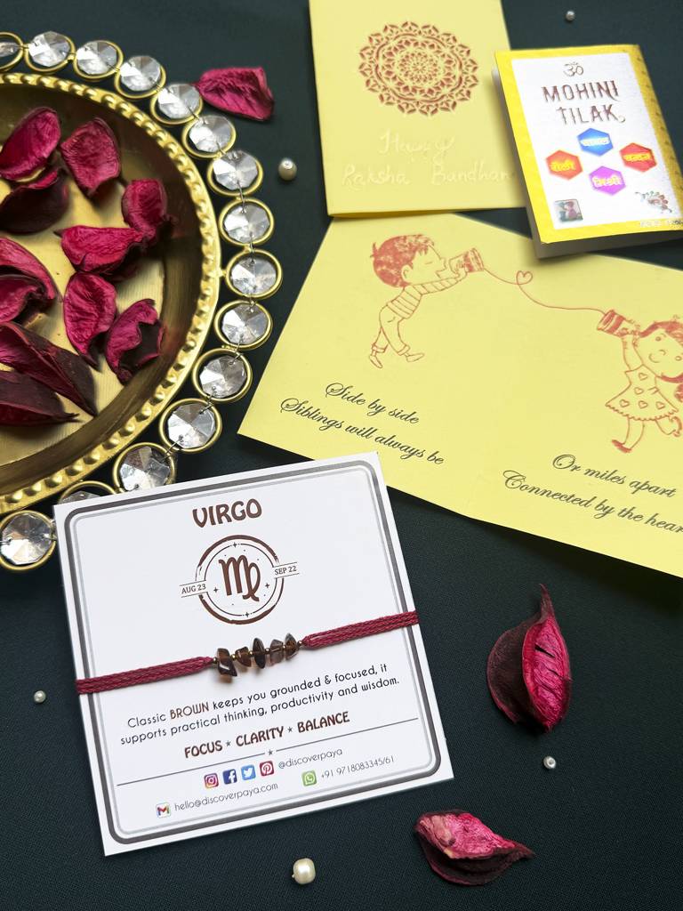 Eternz Certified Jewellery - PAYAUnisex Lucky Color Healing Zodiac Rakhi