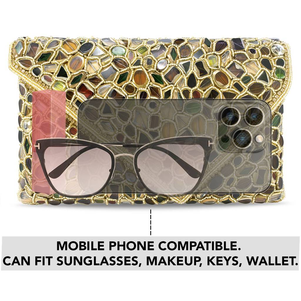 Clutch Purses For Women Wedding Handmade Evening Handbags Party Bridal Clutch (C91Gml) : C91GML