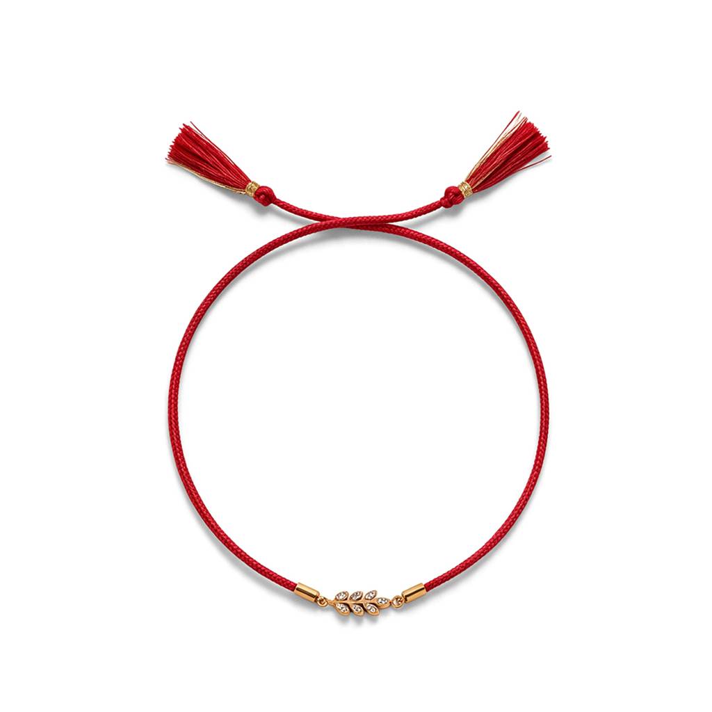 Sacred Crystal Blossom Rakhi For Men - Waterproof & Anti-Tarnish : RK0061