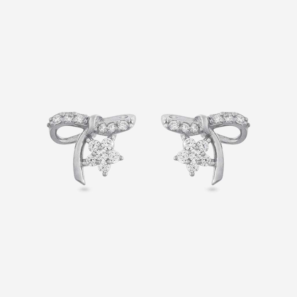 Office Wear Silver Earring - 465537 : 465538