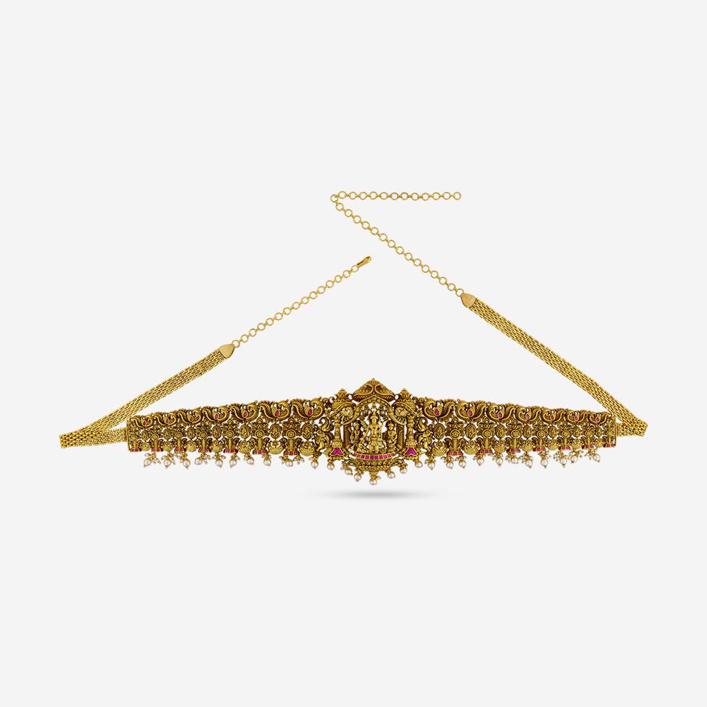 Ruby Gold - Plated Bridal Antique Belt - 456955 : 456955