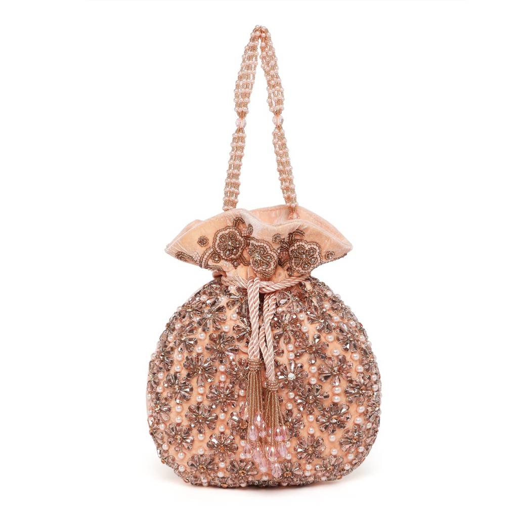 Potli Bags For Women Evening Bag Clutch Ethnic Bride Purse With Drawstring (P51Pch) : P51PCH
