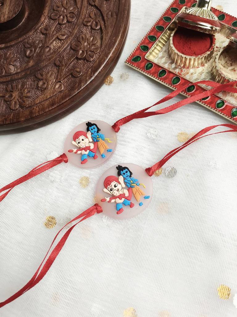 Eternz Certified Jewellery - Stile Adda Designer Kids Rakhi With Roli Chawal – Raksha Bandhan Special (Free Size)