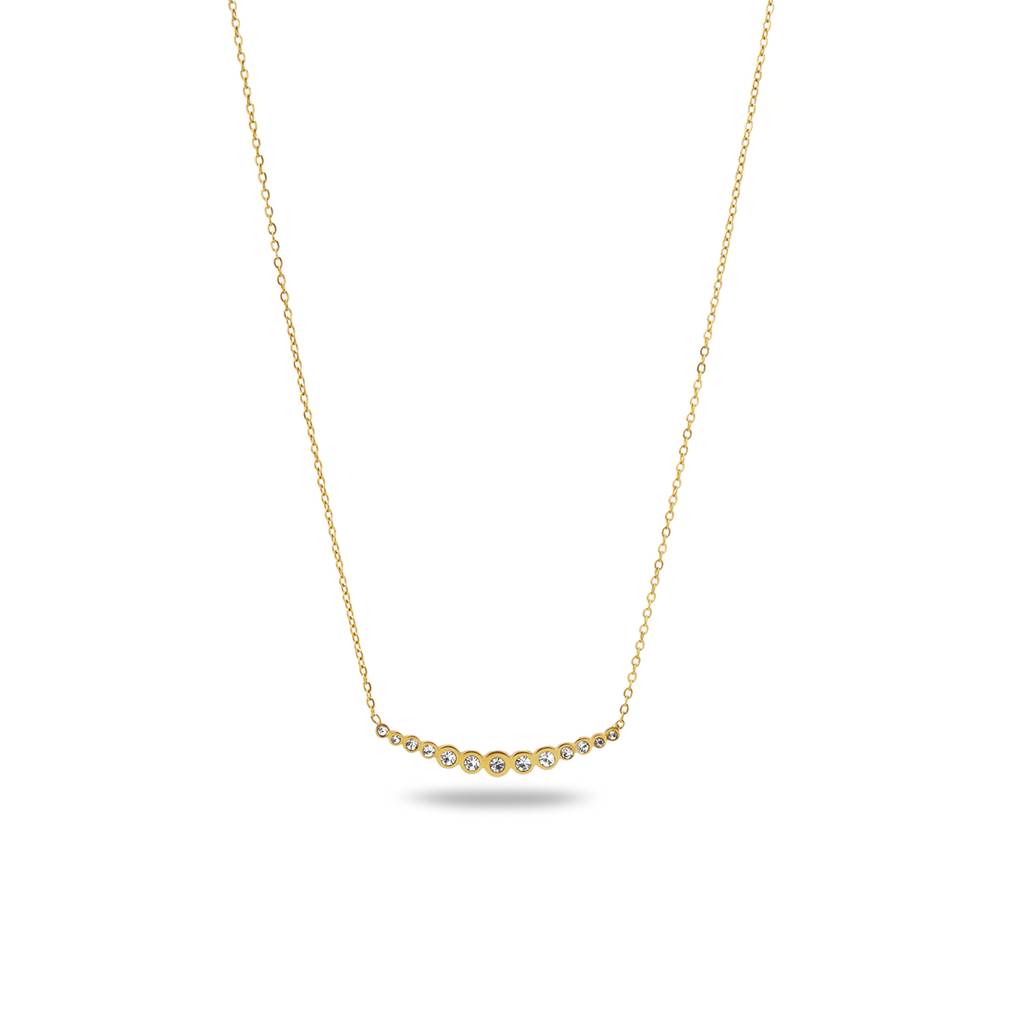 Longline Glow Bar Short Necklace For Women - Waterproof & Anti-Tarnish : NK0704