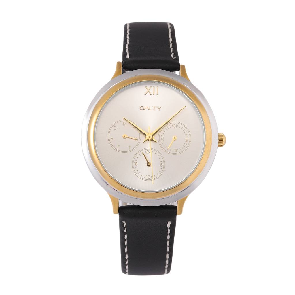 Jasper & Amber Couple Watches For Women & Men : WTC-MS-0002-BK-G-1