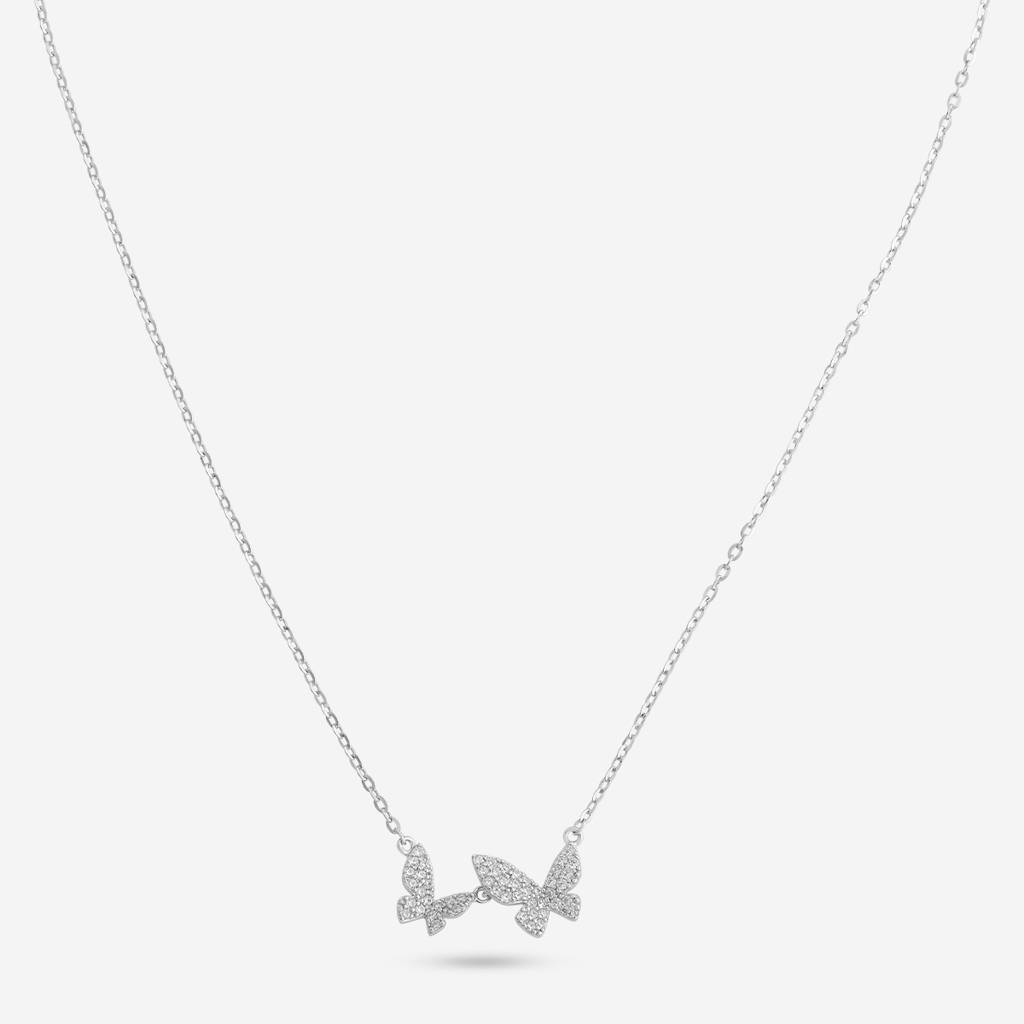 Office Wear Silver Necklace - 465838 : 465839