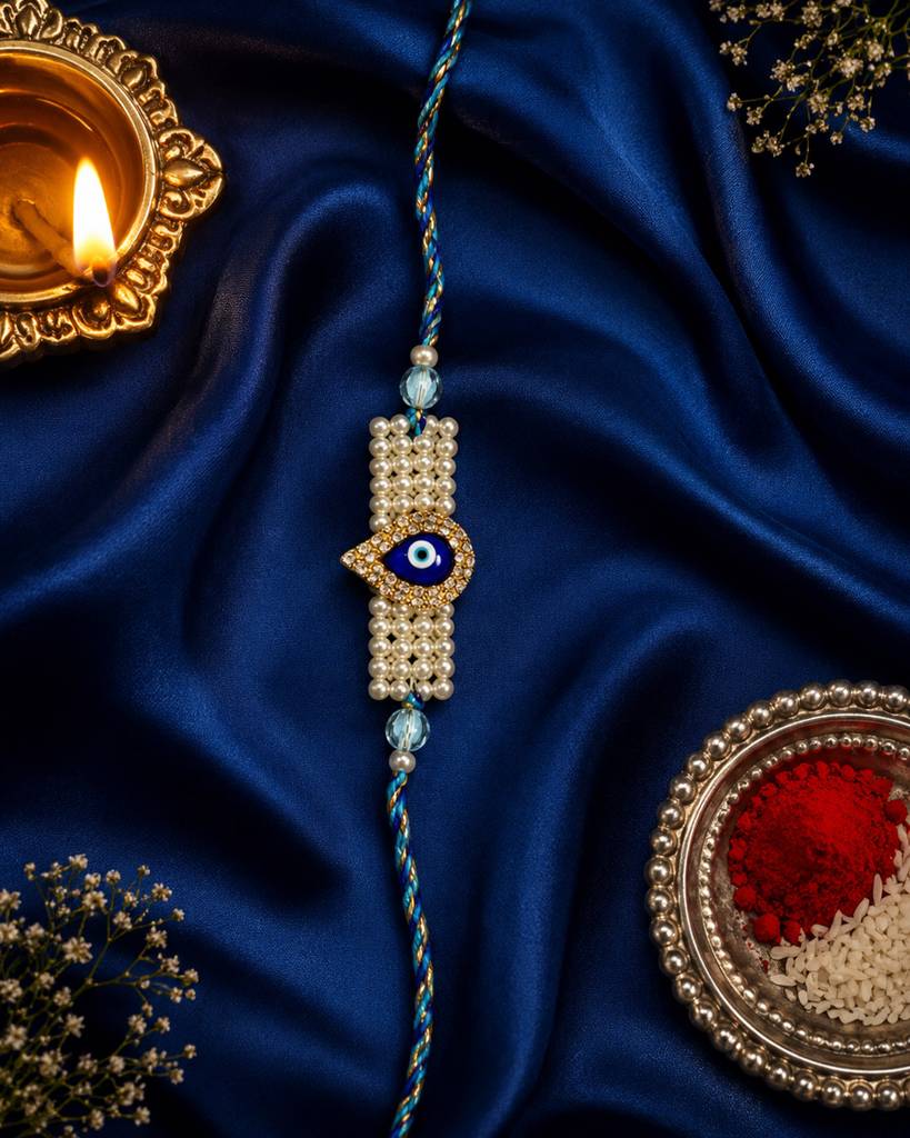Eternz Certified Jewellery - ABEO INDIARoyal Nazar Charm Rakhi (Free Size)