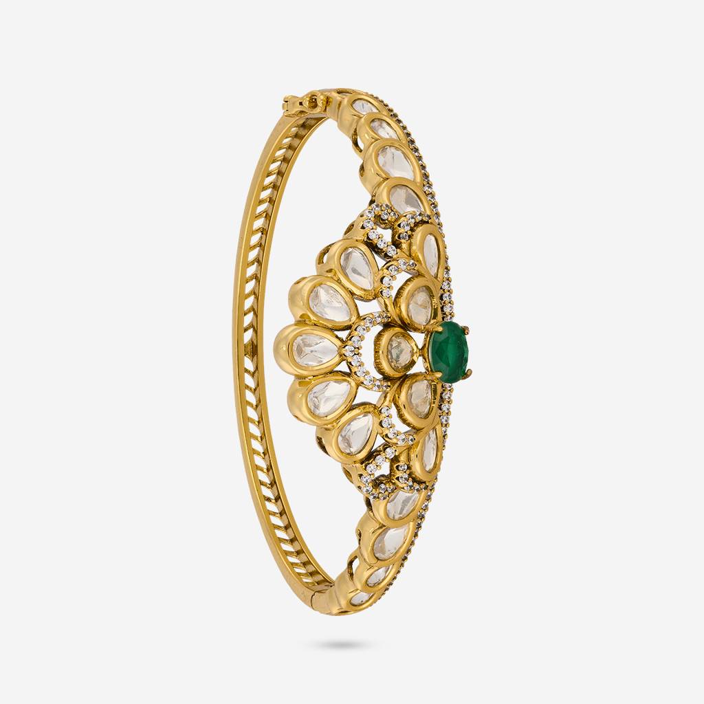 Green Victorian - Plated Bridesmaid Kundan Kada - 467915 : 467915