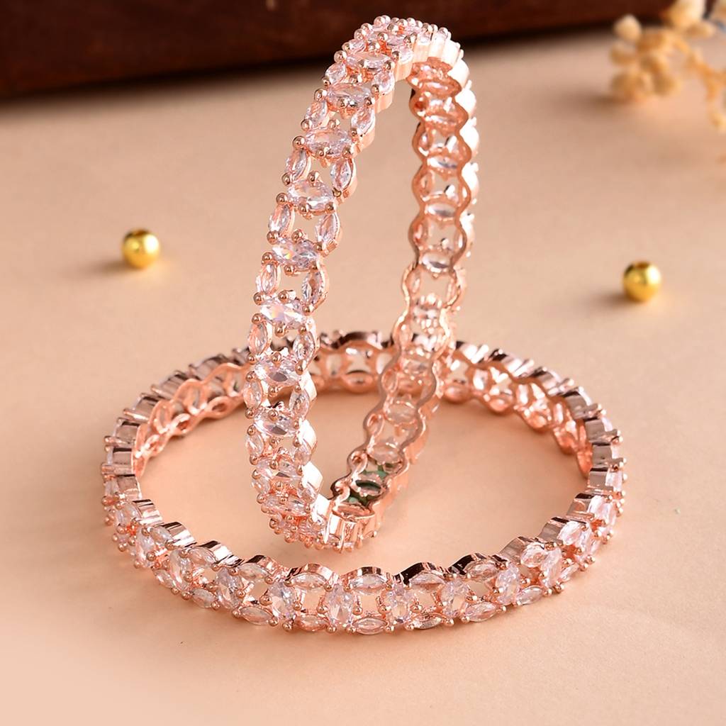 Sparkling Elegance White Oval Cut Cz Bracelets : 8905124523553