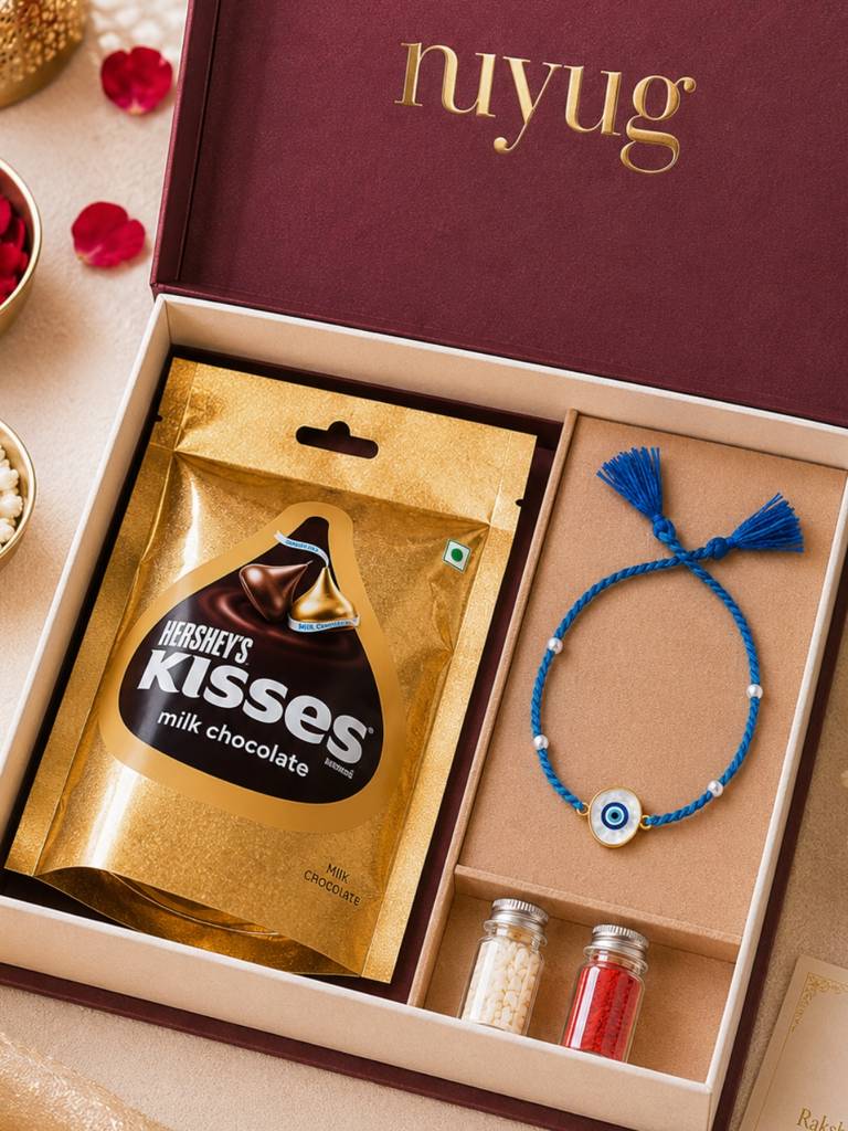 Eternz Certified Jewellery - Nuyug Lucky Evil Eye Raksha Bandhan Rakhi (Adjustable)