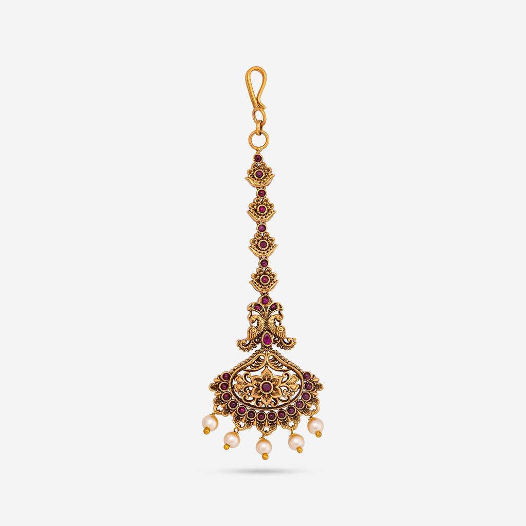 Ruby Gold - Plated Festive Antique Tikka - 452829 : 452829
