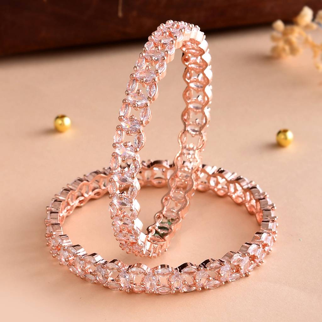 Sparkling Elegance White Oval Cut Cz Bracelets : 8905124523546