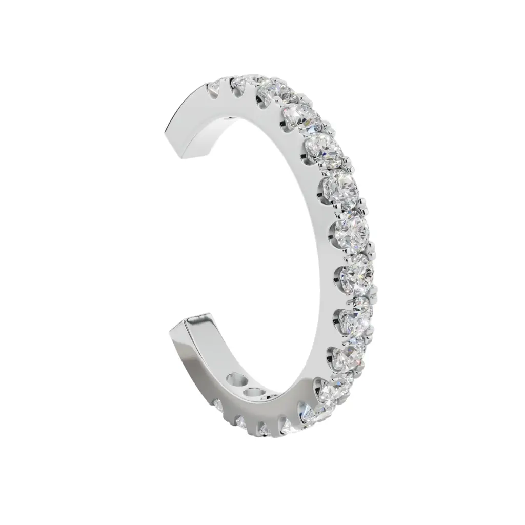 Sparkling Eternity Pure Silver Earcuff : VECF03-SL-W