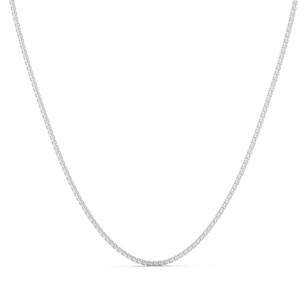 White Rohdium | Diversity Men'S Chain | Pure 925 Sterling Silver With The Thickest Gold Layer : TSCH-DIV-22-WRS-70047