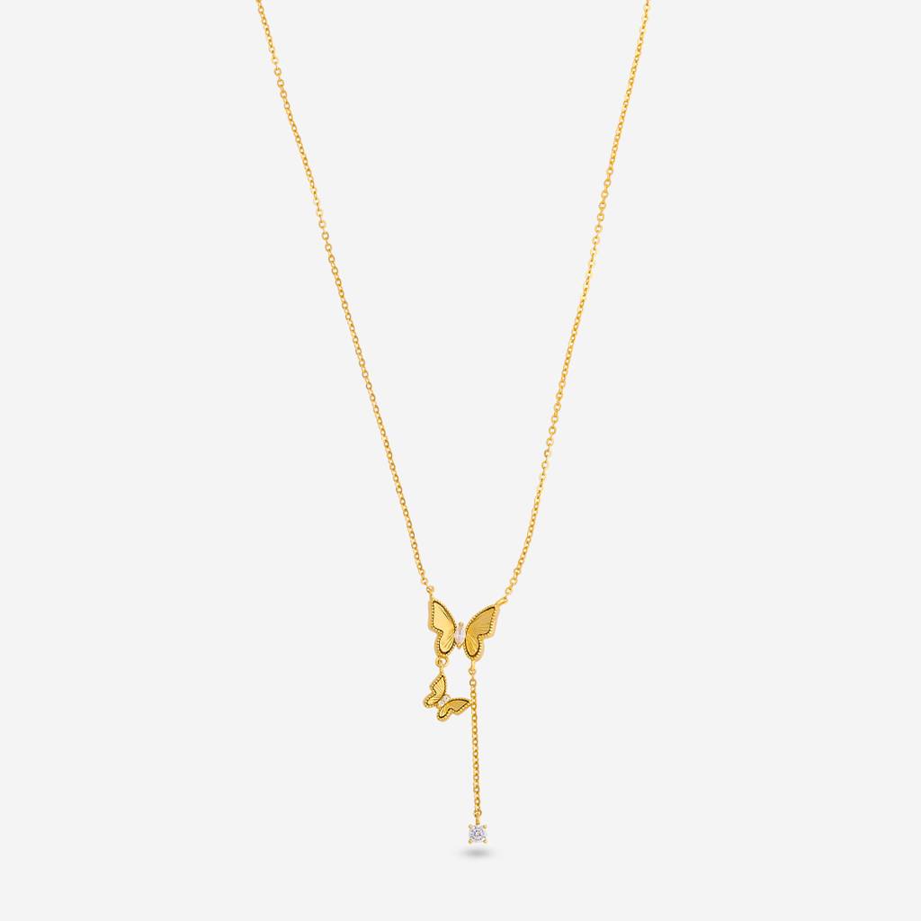 White Gold Plated - Office Wear Silver Necklace - 466613 : 466613