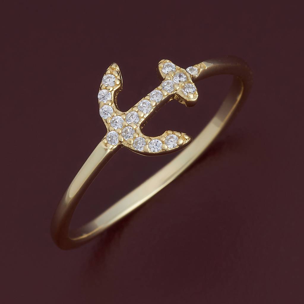 White - Plated Office Wear Silver Finger Ring - 432819 : 432816