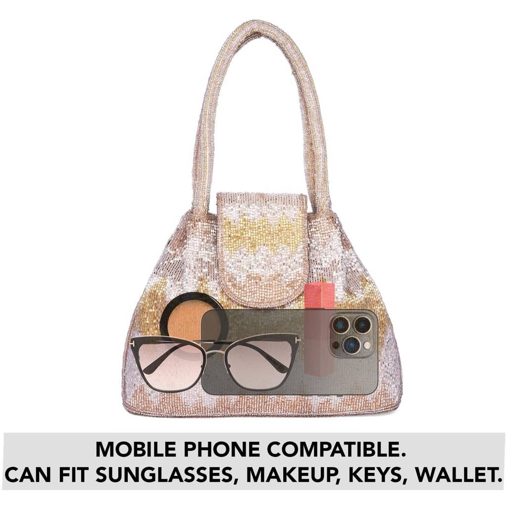 Potli Style Purses For Women Handmade Evening Handbag Stylish Bridal Fashion Wristlet Bag For Girls (P180C) : P180C