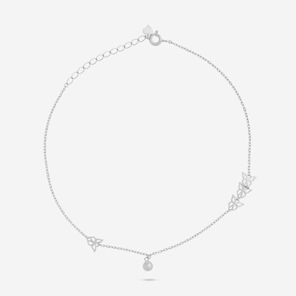 Office Wear Silver Payal - 466379 : 466380