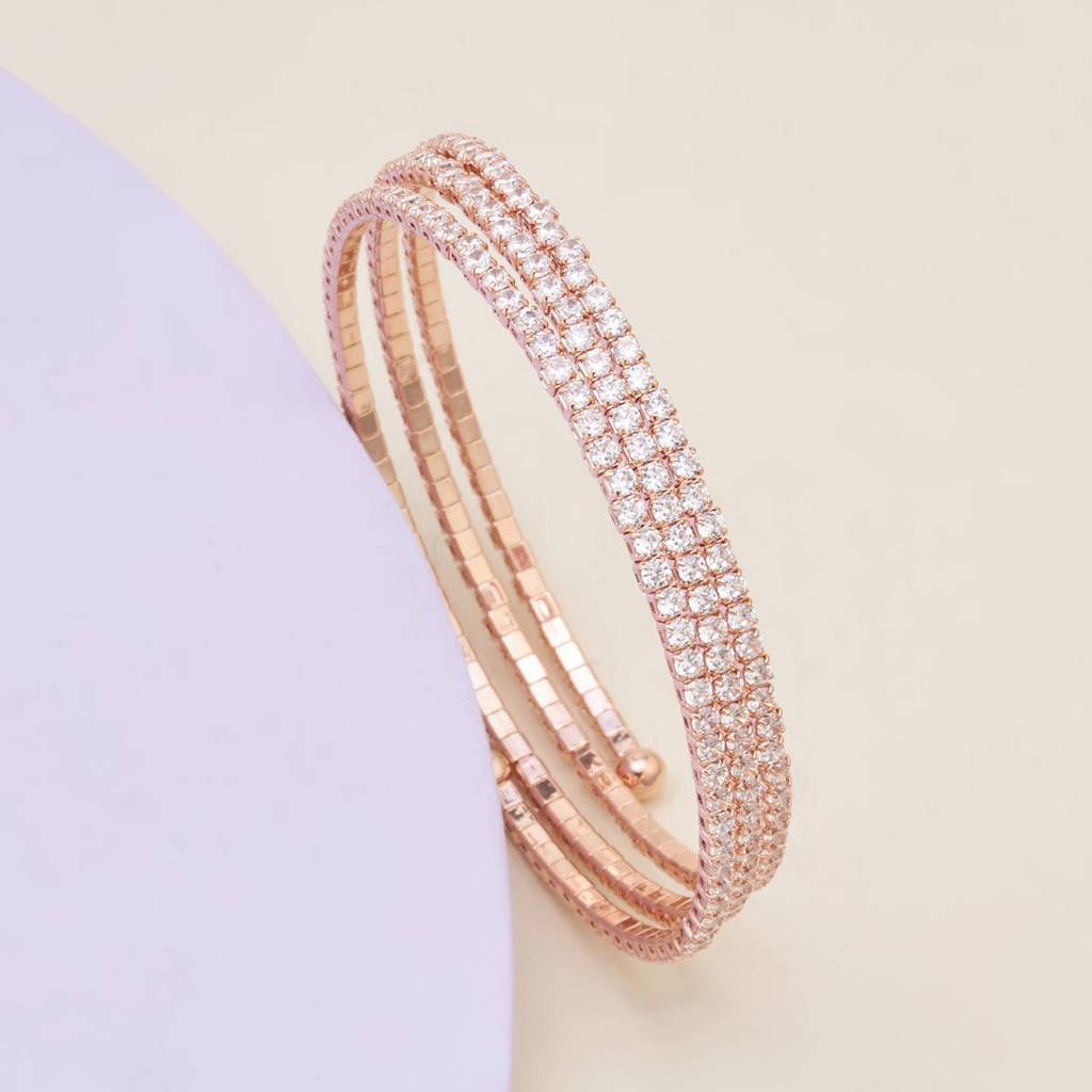 White - Plated Casual Wear Trendy Kada - 464412 : 464414