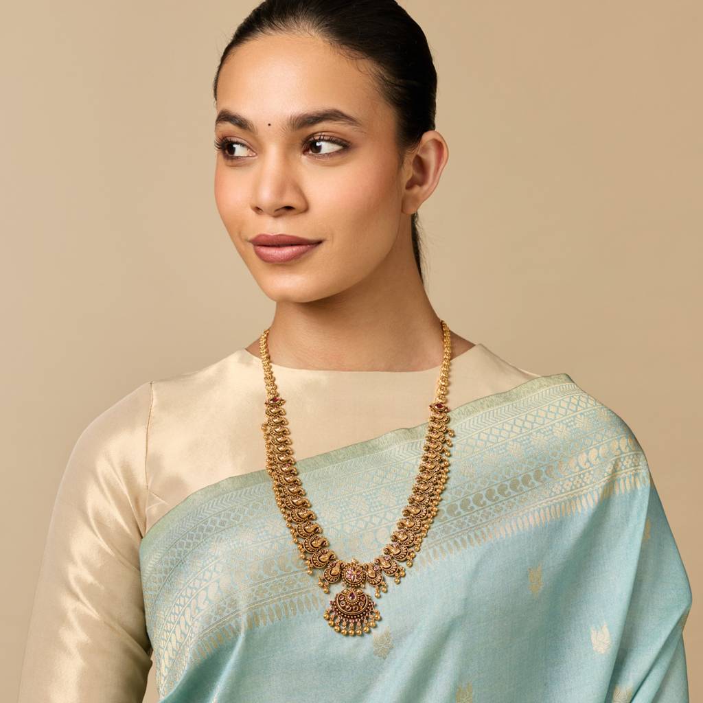 Ruby Gold - Plated Bridesmaid Antique Necklace - 449209 : 449209