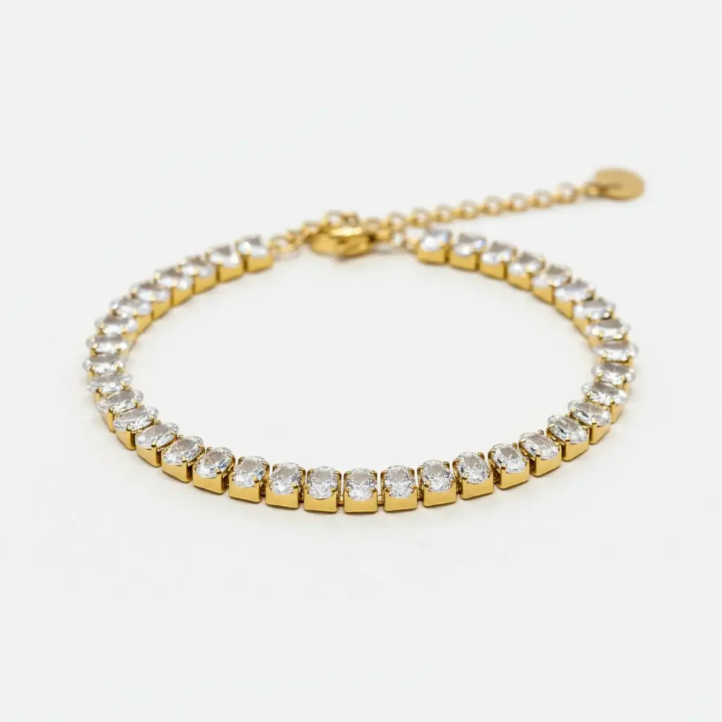 Aurelia Oval Tennis Bracelet : PST109