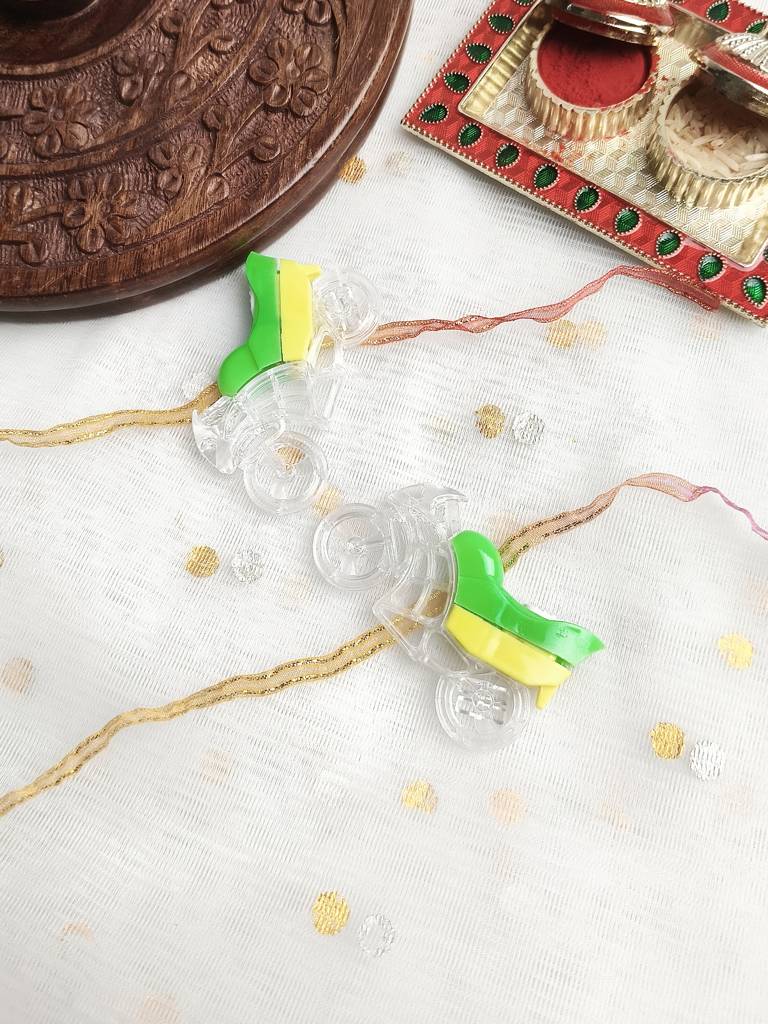 Eternz Certified Jewellery - Stile Adda Premium Cartoon Kids Rakhi With Roli Chawal (Free Size)
