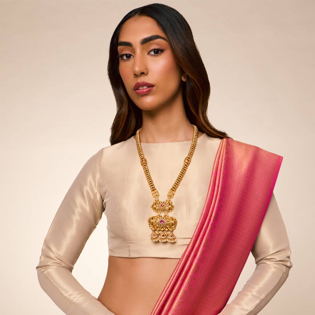 Ruby Gold - Plated Bridesmaid Antique Necklace - 463428 : 463428