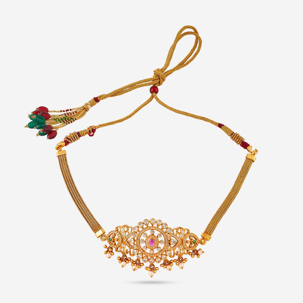 Ruby-Green Gold - Plated Bridesmaid Temple Bajuband - 452123 : 452123