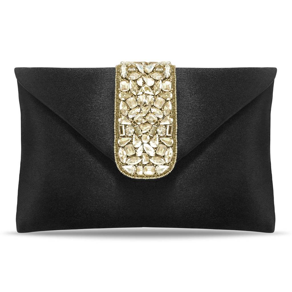 Clutch Women'S Purse Bridal Bag For Casual Detachable Strap Evening Sling Bag : C61BL