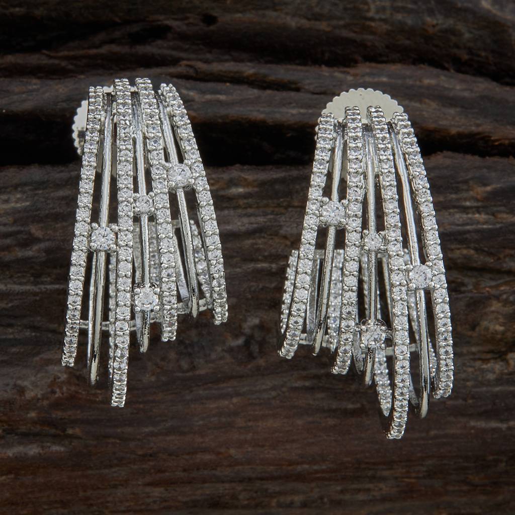 Casual Wear Zircon Earring - 376705 : 376706