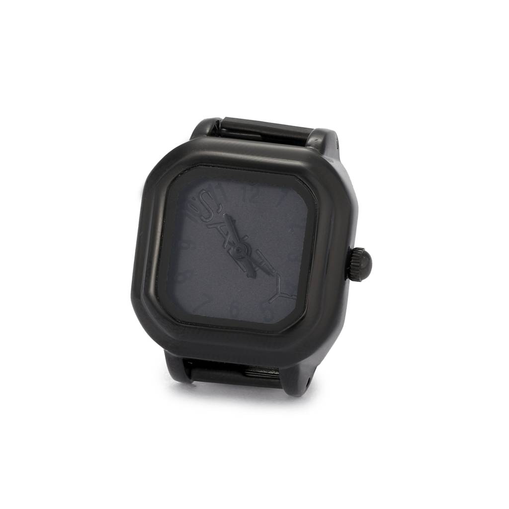 Midnight Melt Watch Ring For Men - Black : WTR-S-0049-BK-BK-ALPHA-1