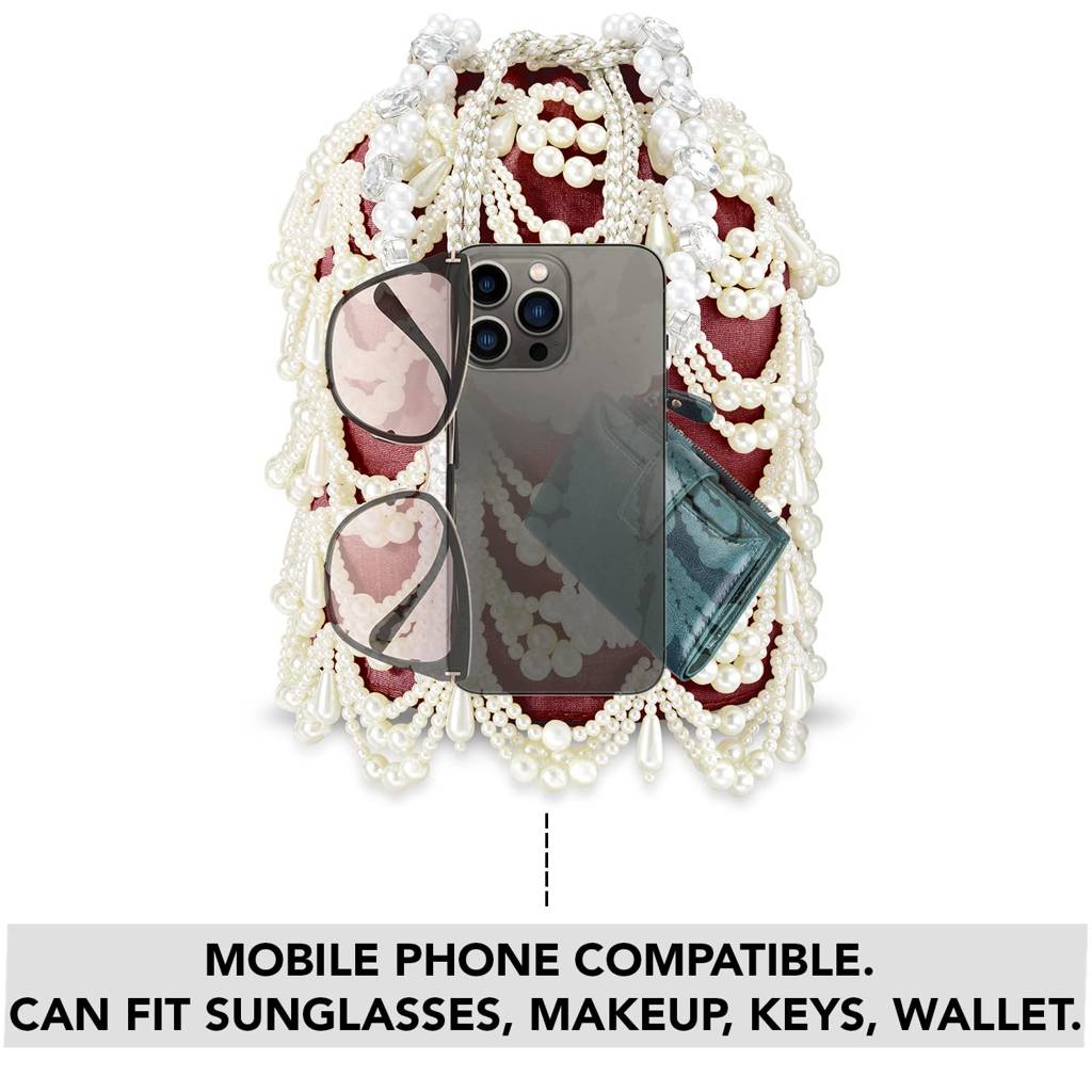 Potli Bags For Women Evening Bag Clutch Ethnic Bride Purse With Drawstring(P45M) : P45M