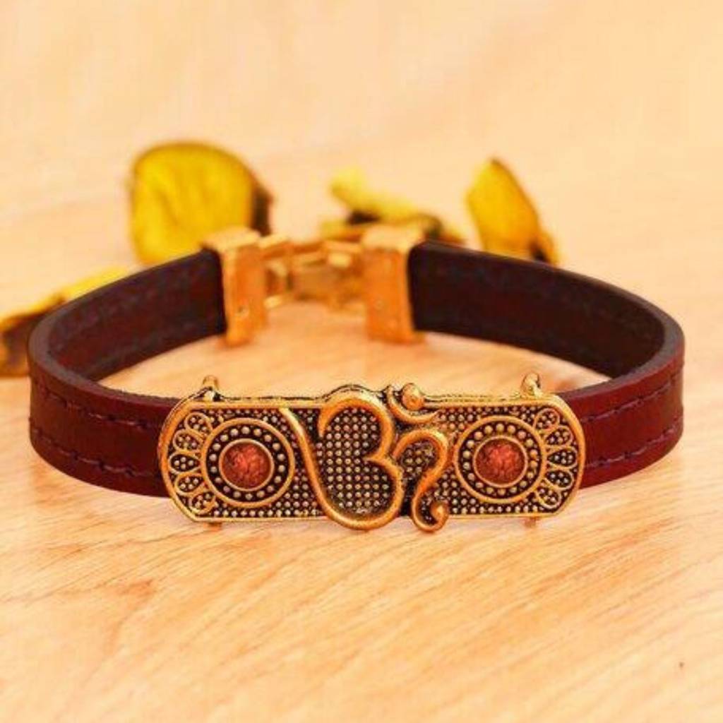Eternz Certified Jewellery - Salty Om Rudra Rakhi (7 Inches)